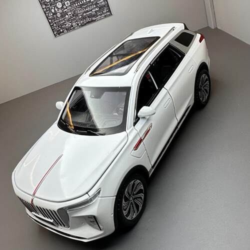 【BW798】车致合金车模1:24六开红旗EHS9玩具汽车带声光回力音乐