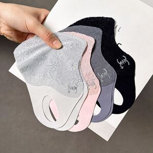 夏季蕾丝防晒口罩新款加大女士护眼角弹力高颜值轻薄透气遮阳面罩