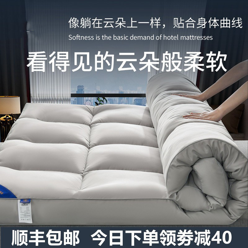 五星级酒店床垫软垫加厚10cm床褥子1.8m垫被褥铺底家用双人