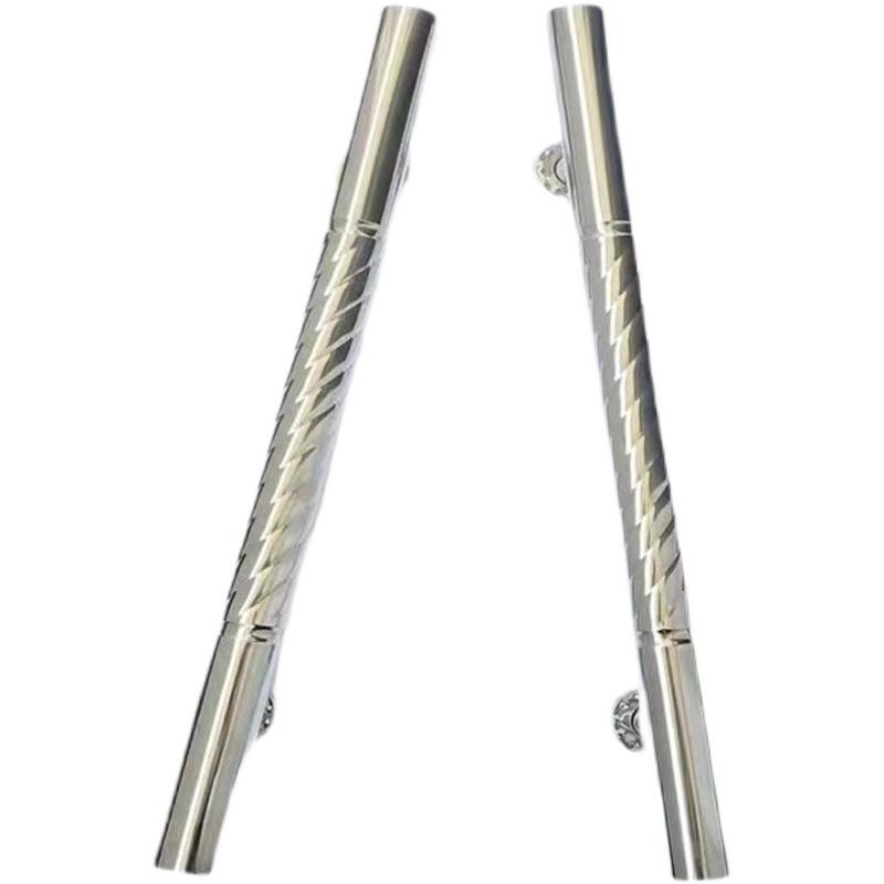 农村大门拉手双开门不锈钢大拉把手加厚老式外门木门单面螺纹手柄