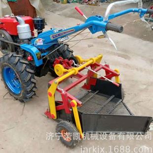 链条传动花生收获机 手扶拖拉机带花生收获机 手扶花生收获机价格