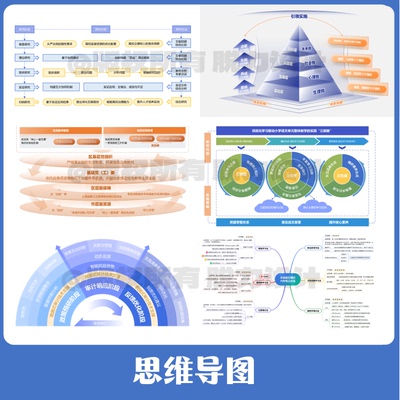 思维导图代制作设计，各行业VISIO制图代制作，学生思维导图小报