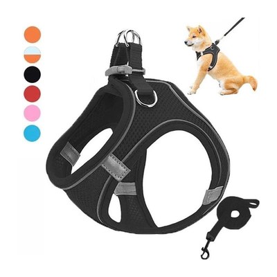 Pet Dog hagrness and leash set Reflective Breathable Harness