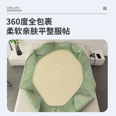 Summer cool fkeeling latex antibacterial ice silk mat bed co