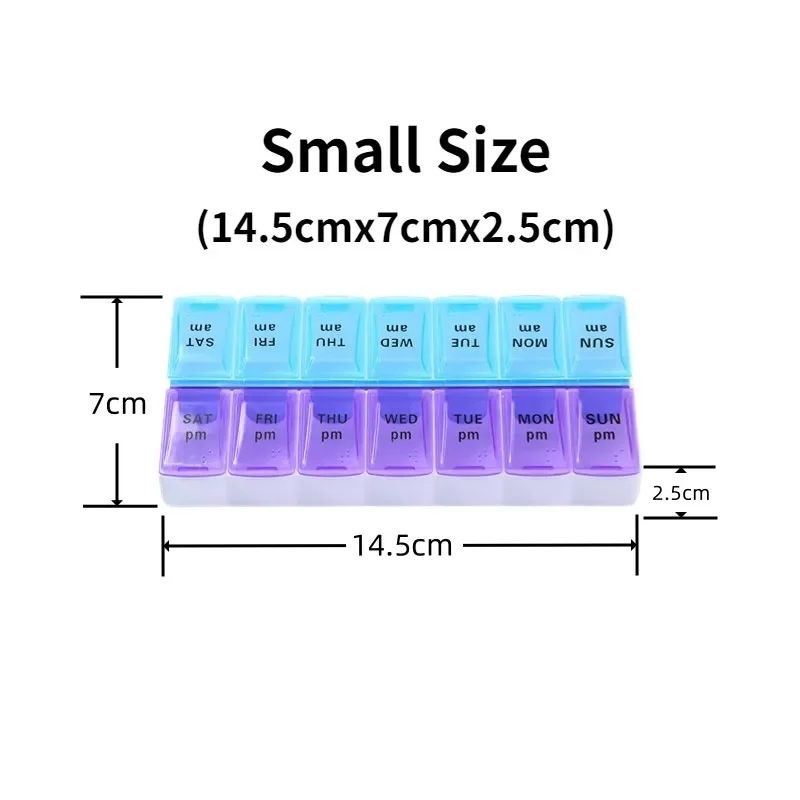 New Weekly Portable Travel Pill Cases Box 7 Days OrganZizer