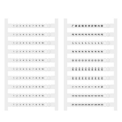 ZBFM5数字标记条STTB/PTTB2.5双层ST/PT2.5-3L三层TWIN端子标识排
