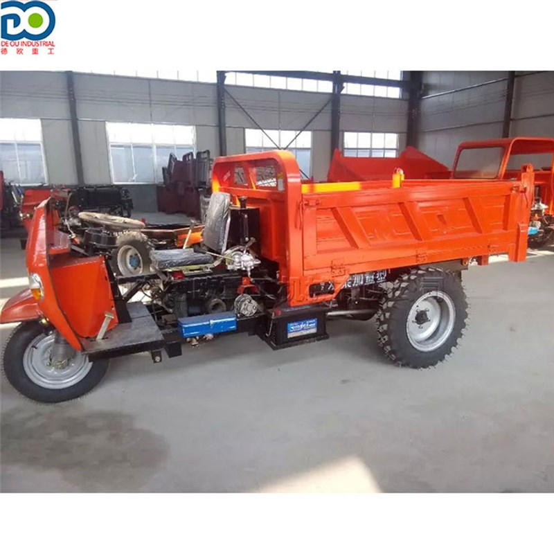 农用拉砖拉粮柴油三轮车 液压建筑施工运输车 加厚钢板自卸翻斗车