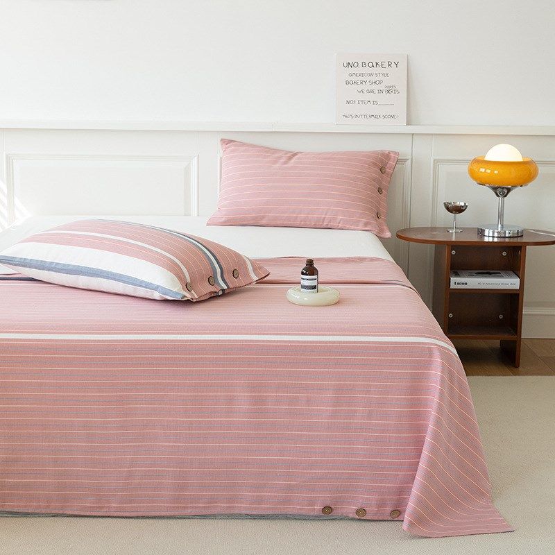 加厚老粗布纽扣款床单凉席三件套冰丝软席宿舍二件套枕套单品床单,床上用品,冰丝席,淘宝优惠券,粉丝福利购,淘宝优惠卷