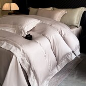 沃尔享2025轻奢高支天丝棉色织提花新款 75%天丝35%棉音符四件套