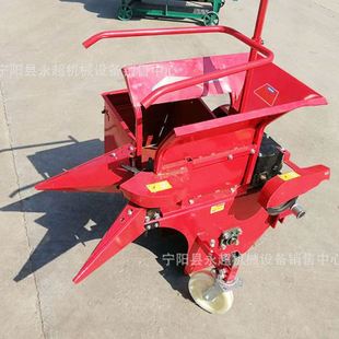 12马力手扶车带垄玉米收获机秸杆粉碎还田家用小型苞米收割机