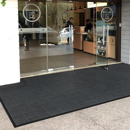 室外门口镂空防滑入户地垫商场酒店进门地毯pvc垫子定制脚垫地板