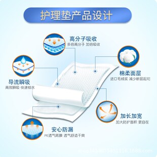 鸿福祥成人护理垫加厚型60X90CM产妇一次性产褥垫子厂家