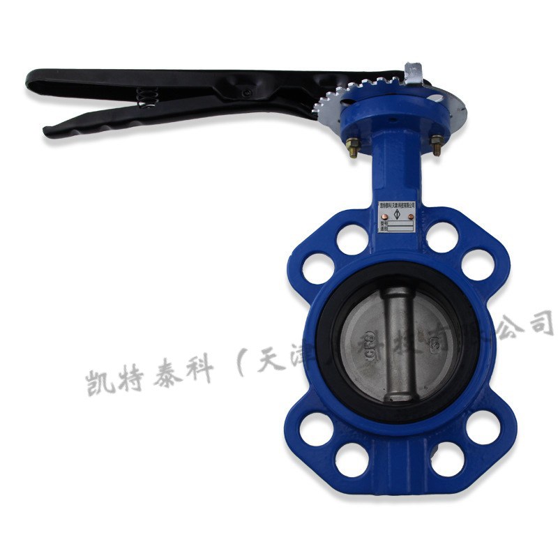 对夹蝶阀 D71X-16Q 球墨铸铁手柄对夹蝶阀 天津供应 手动蝶阀