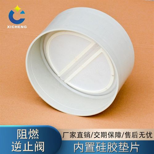 PP通风管止回阀250逆止阀160圆形止逆阀烟道防味阀200自动调节阀
