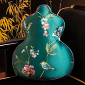 新中式 异形葫芦抱枕靠垫床头软包靠背客厅沙发靠枕腰靠腰枕可拆洗