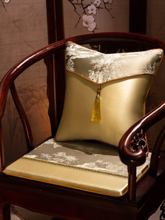 新中式茶椅坐垫红木椅子垫实木圈椅太师椅餐桌椅防滑座垫四季通用