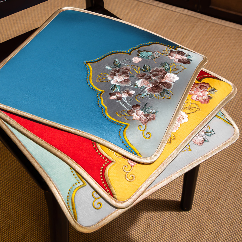 轻奢防滑餐桌椅子坐垫高端定制