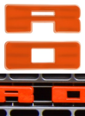 适用于21-22款福特烈马前中网LOGO装饰盖bronco字母改装贴片