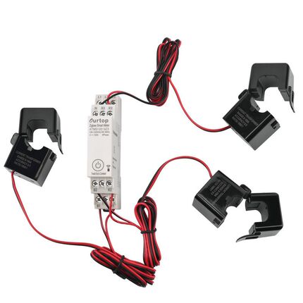 三相Zigbee智能电表ATMS100133Z手机app多功能导轨带电能表0~100A