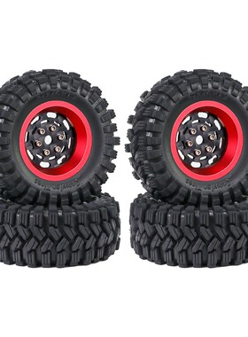 TRX4M 1.2英寸轮胎 碳纤维轮毂 丁基胶轮胎 铝合金SCX24 FMS 1/18