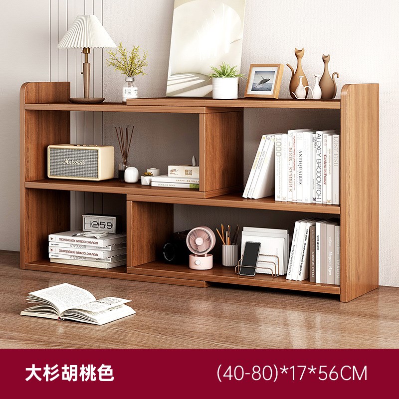 书架书桌收纳置物架桌面多层小架子桌上简易家用书柜学生储物柜子