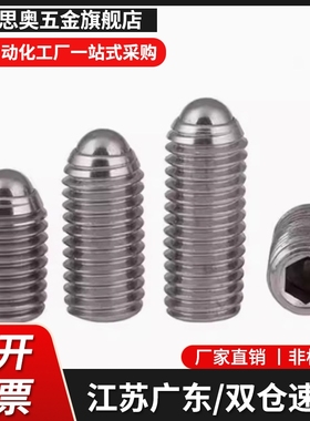 NMSL/NSML/NSZL4 5 6 8 10 12 16不锈钢尼龙头弹簧柱塞 球头柱塞