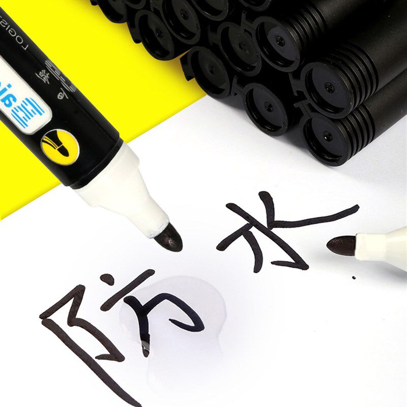 记号笔黑色大容量油性防水不掉色特大号大头马克粗头蓝红不可擦几