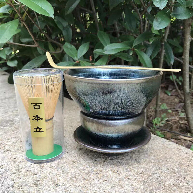 建盏12.5口径宋代点茶盏银毫中式茶器知否同款标准点茶器盏托复古