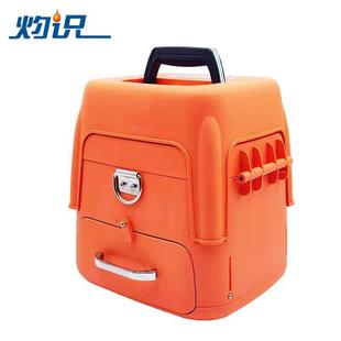 灼识光纤熔接机工具箱带板凳子带抽屉切线台有锁钥匙背防震抗摔