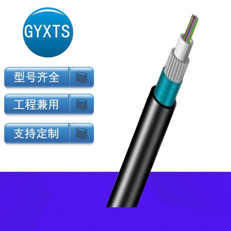 GYXTS-12B1单模光缆室外架空4/6/8芯钢丝铠装防鸟咬G652D通信光纤