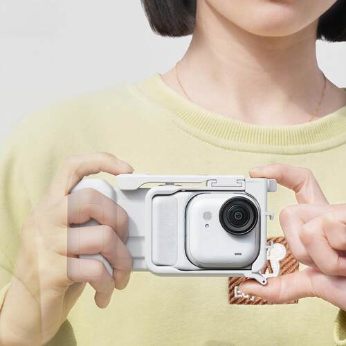 适用影石Insta360 GO Ultra街拍手柄兔笼冷靴边框转接件快拆配件