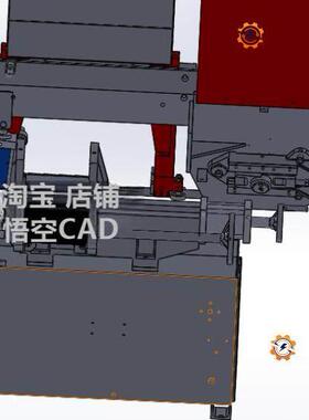 4030,4028剪刀式带锯床191605 图纸3D模型SW设计方案