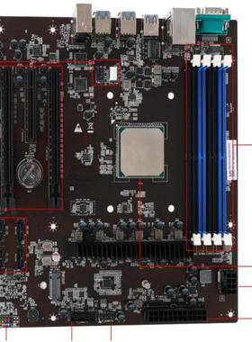 海光主板 国产信创主板 海光3350处理器主板 国产X86架构ATX主板