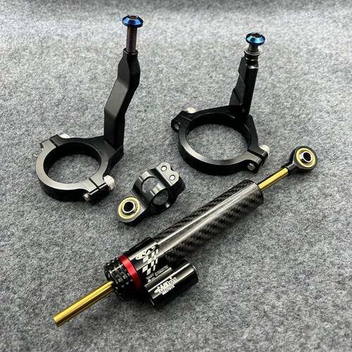 适用于川崎zx4RR ZX4R ZX4rr改装钛尺阻尼器支架防甩头稳定器配件