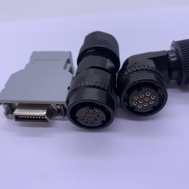 发那科伺服编码器连接器 PCR-20FS JN1FS10SL 10芯信号反馈接插头