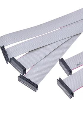 2.0压线头IDC灰排线FC-6P/10/12/14/16/18/20/30PAVR连接线可定做