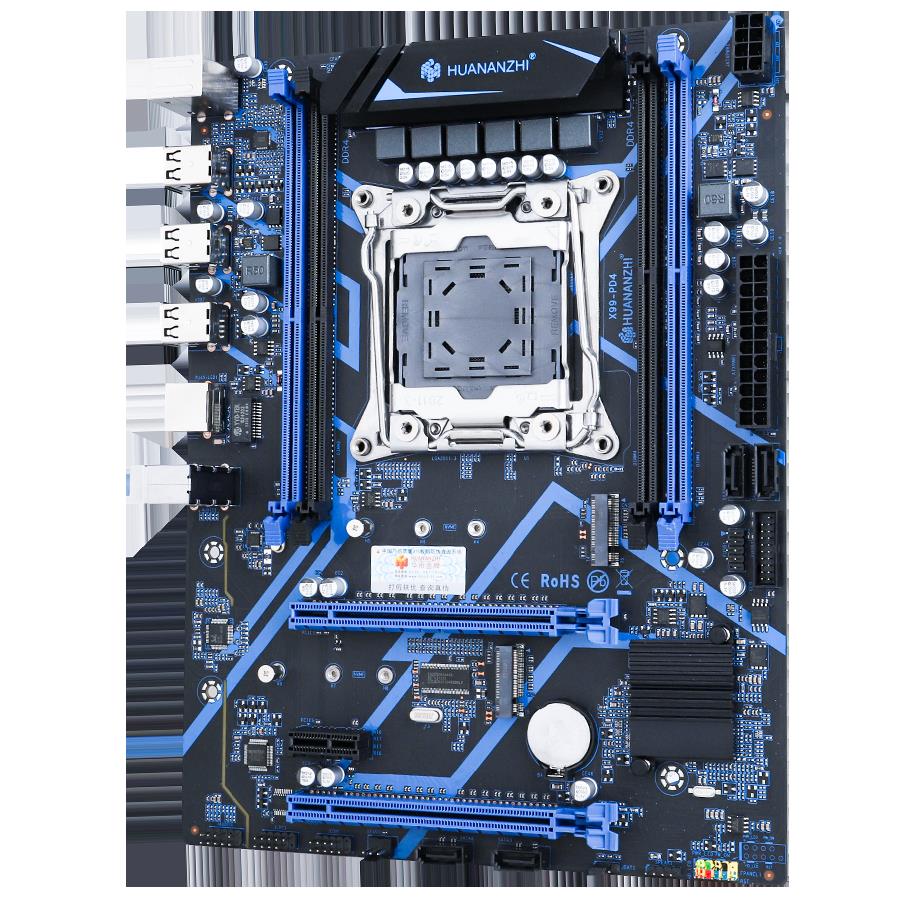 华南金牌X99-PD4/X99-PD3主板E5服务器游戏多开2011针双NVME接口