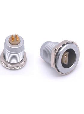 兼容Lemo Rebel同轴连接器Ffa/Era 00S 0S 1S 2单芯半月同轴航空