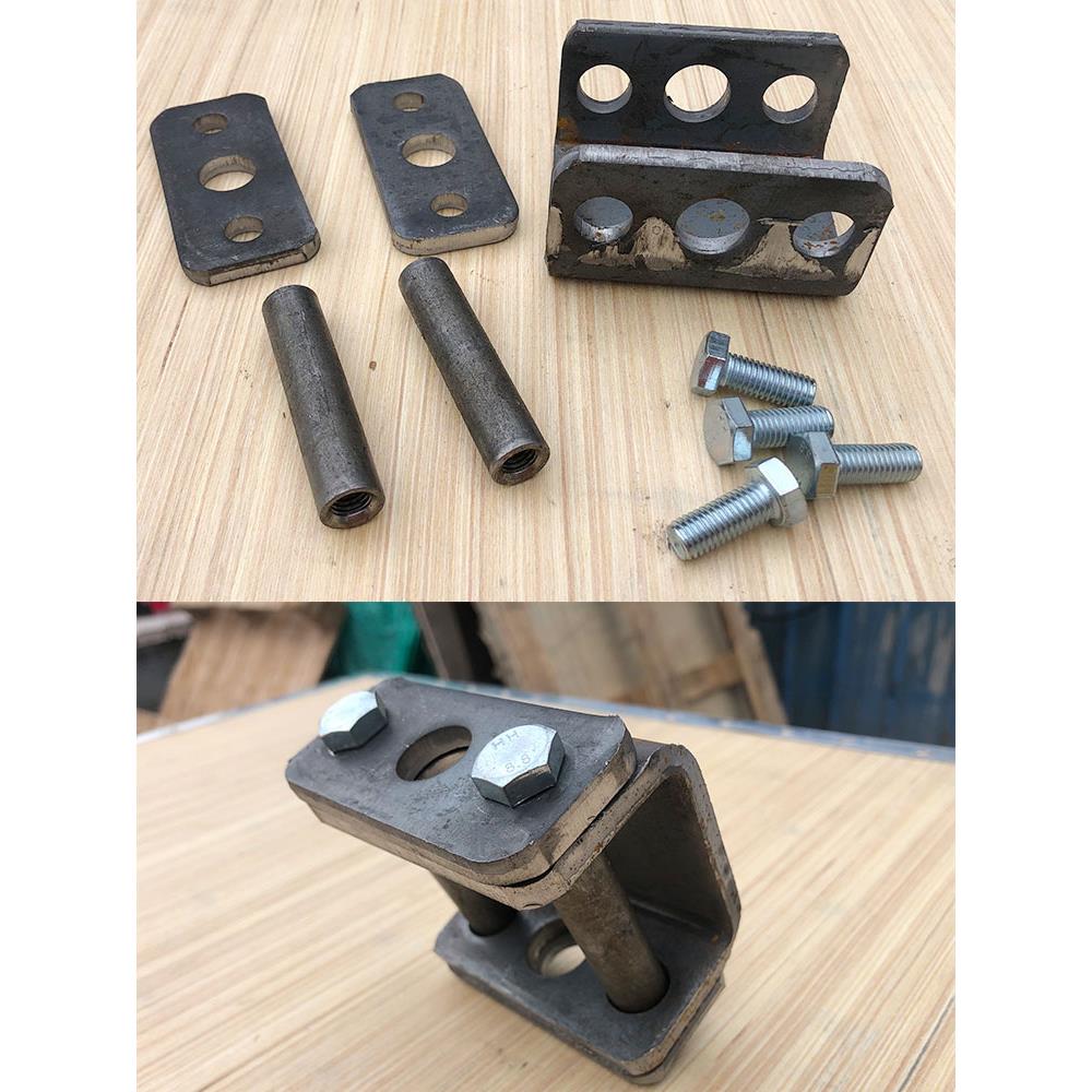 微耕机配件转换接头尖头加厚加强加固牵引框拖挂接头 垫片 连接件