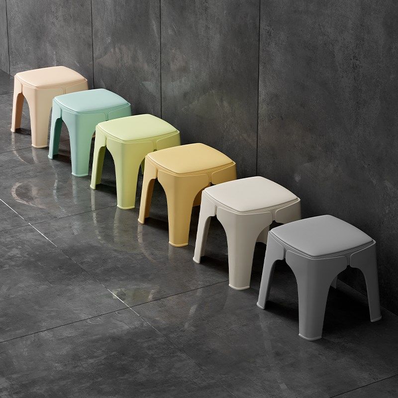 塑料小凳子家用软垫矮凳茶几凳客厅凳子可叠放板凳儿童方凳沙发凳,住宅家具,矮凳,淘宝优惠券,粉丝福利购,淘宝优惠卷