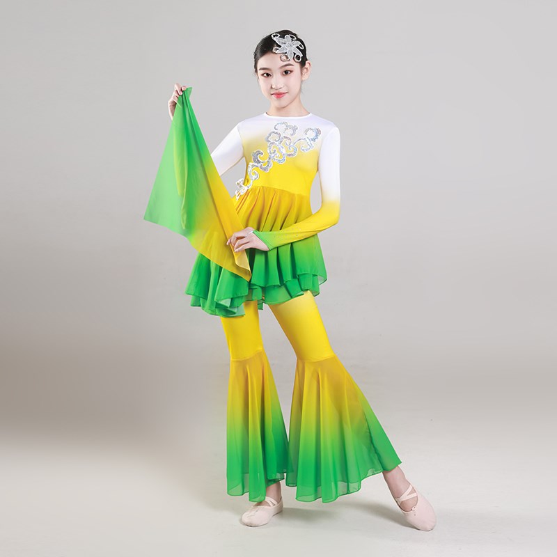 稻香舞蹈演出服儿童丰收主题服装中小学生舞台剧目风吹麦浪表演服