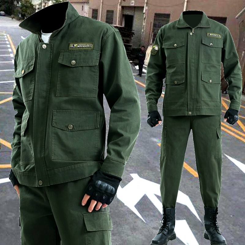 工作服套装男工装劳保服春秋季加厚耐磨纯棉防烫电焊工人外套制服
