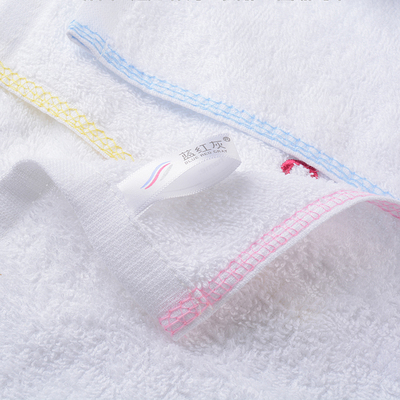 纯棉小方巾15cmA类儿童擦手白毛巾幼儿园编号数字擦嘴口水巾手帕