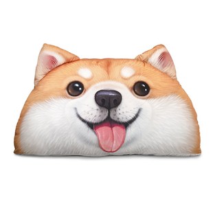 哼哈靠背二哈床头靠垫狗头床靠卡通哈士奇柴犬神烦犬狗狗沙发抱枕