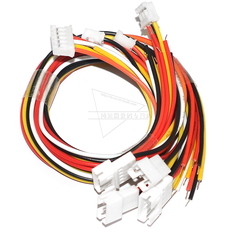 PH2.0公母对插线空接电子线连接器公头母头20cm单头线2p 3 4 5 6p