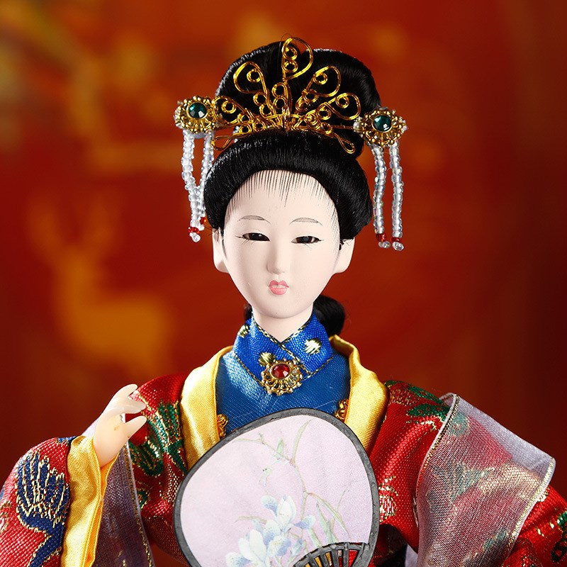 北京绢人红楼梦人偶十二金钗唐偶娃娃家居装饰摆件中国风工艺礼品