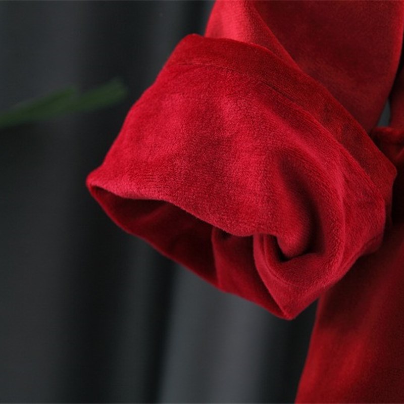 1-3岁女童洋气连衣裙秋冬季2宝宝红色公主裙婴儿周岁加绒礼服裙子