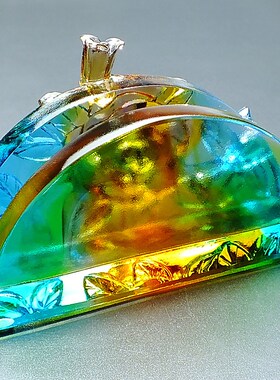 订婚礼物女送闺蜜女士精致高档办公室名片座实用琉璃工艺品名片盒