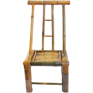 竹椅子靠背椅家用纯手工椅凳子成人编织藤椅竹家具单人多张天然