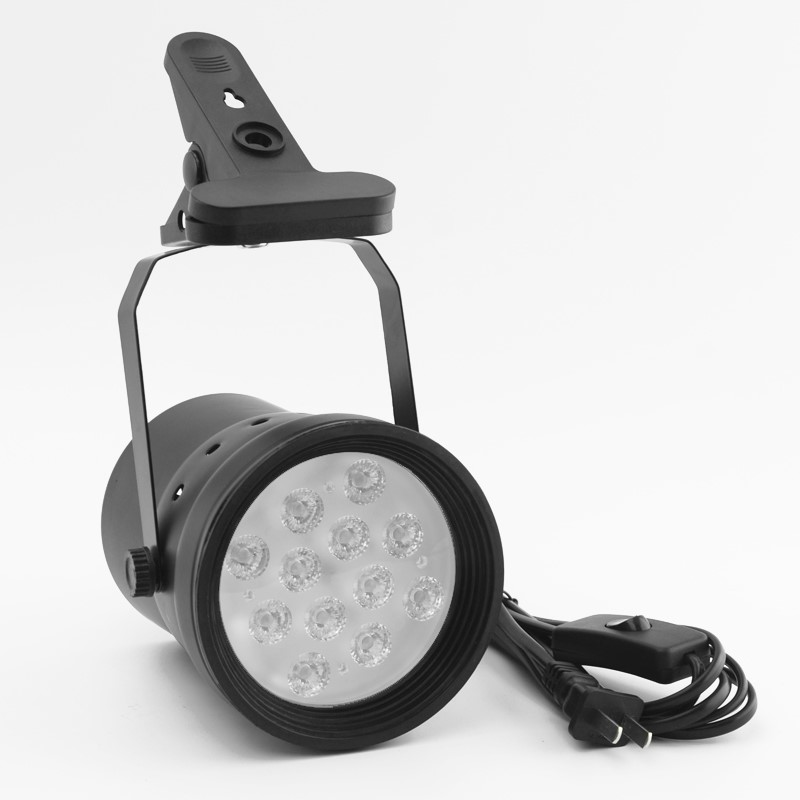 聚光灯超亮移动led夹子射灯夹子式带插头座拍照射灯补光灯拍衣服